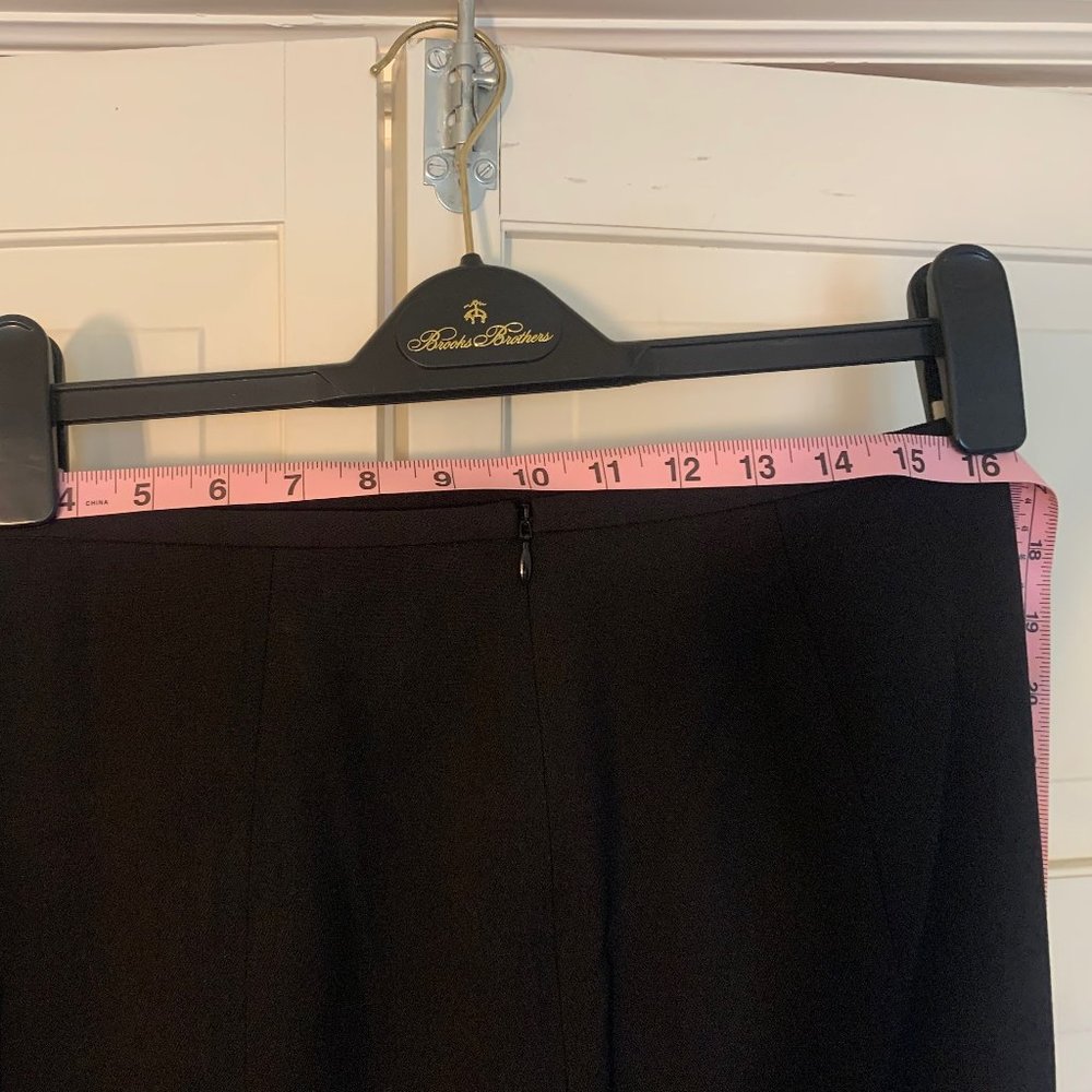 Brooks Brothers Wool Pencil Skirt, Black - Size 10 - Picture 6 of 9